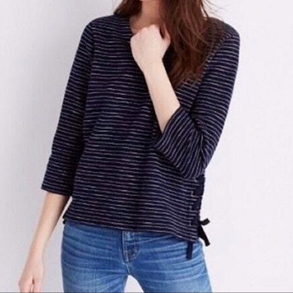Madewell Striped Side tie Top 🌟